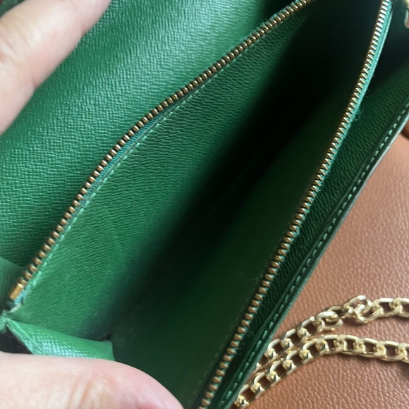 Louis Vuitton Green Epi Long Wallet  includes wallet insert & unbranded chain. - Picture 5 of 9